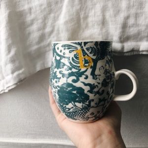 Letter “b” Anthropologie mug